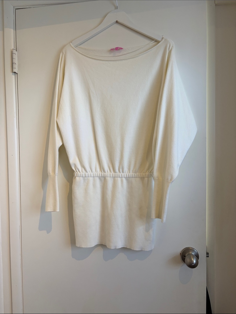 Women’s Cream mini sweater dress